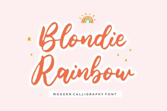 Blondie Rainbow: A Timeless Handwritten Font for Digital Design
