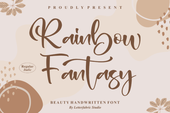 Bring Charm to Your Creations with Rainbow Fantasy Font