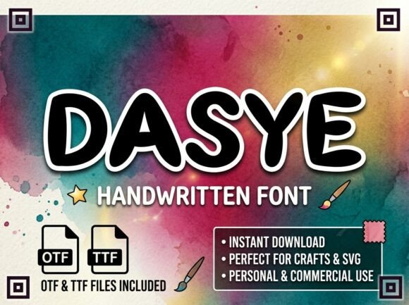Discover Dasye: A Hand-Drawn Font for Creative Makers