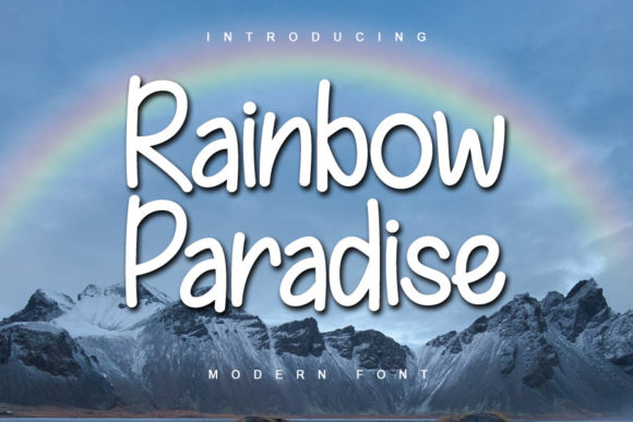 Discover Rainbow Paradise: A Versatile Handwritten Font
