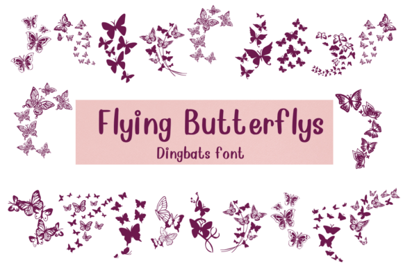 Enhance Your Brand with Flying Butterflies Font