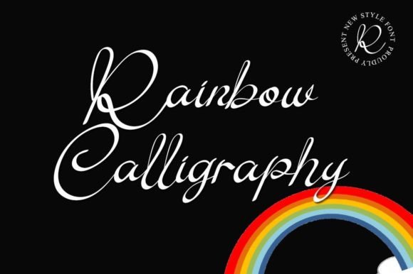 Enhance Your Brand with Rainbow Calligraphy Font