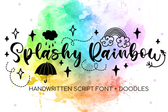 Enhance Your Brand with Splashy Rainbow Font