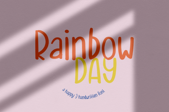 Exploring Rainbow Day: A Charming Handwritten Font