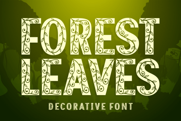 Forest Leaves: A Nature-Inspired Decorative Font for Creative Projects