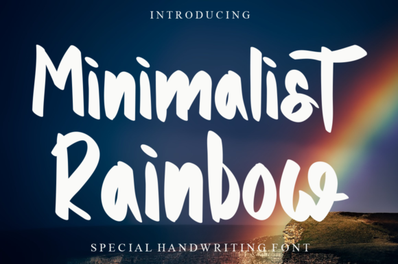 Minimalist Rainbow: A Handwritten Font for Creative Publishing
