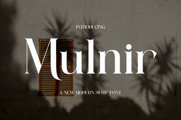 Mulnir: A Modern Ligature Serif Font for Elegant Creations
