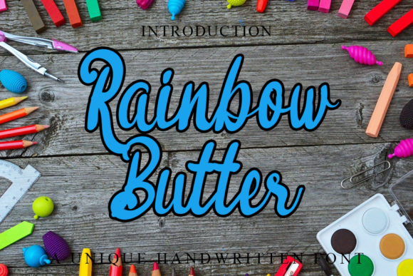 Rainbow Butter: A Dainty and Fun Script Handwritten Font