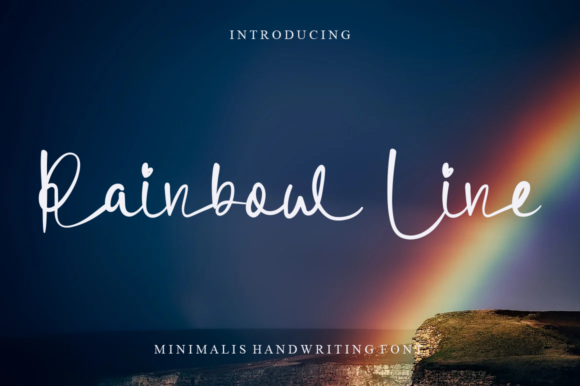 Rainbow Line: A Dainty Cursive Font for Elegant Publishing