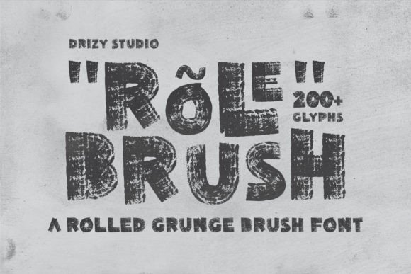 Rolebrush: A Rugged and Worn Font for Editorial Design