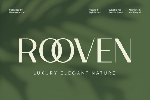 Rooven: The Elegant Serif Font for Premium Branding