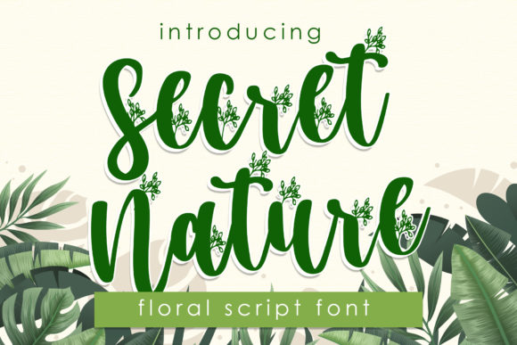 Secret Nature: A Handwritten Font for Elegant Web Design