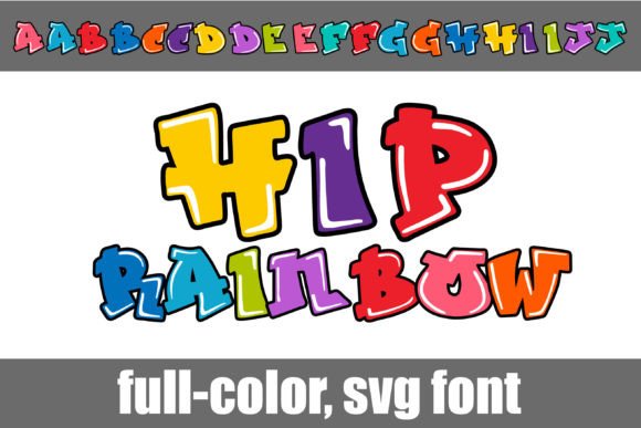 Transform Your Brand with Hip Rainbow Font