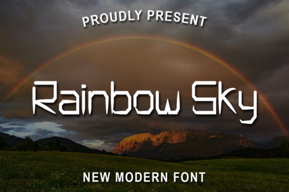 Transform Your Brand with Rainbow Sky Display Font